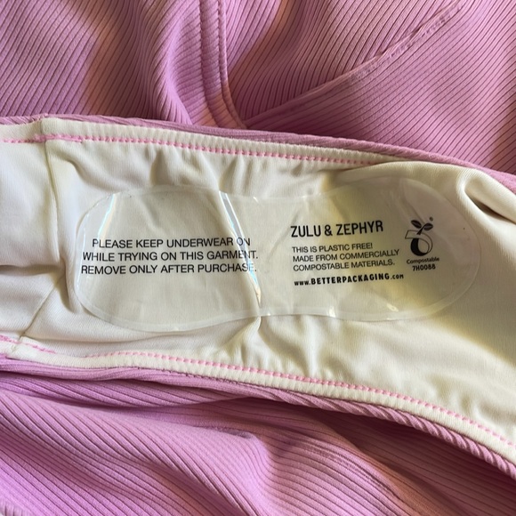 Zulu & Zephyr Ribbed One Piece // Sea Pink // US 12 - Picture 8 of 9